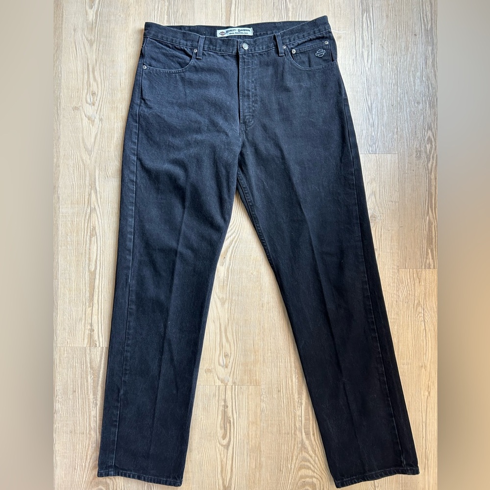 MENS HARLEY DAVIDSON BLACK JEANS